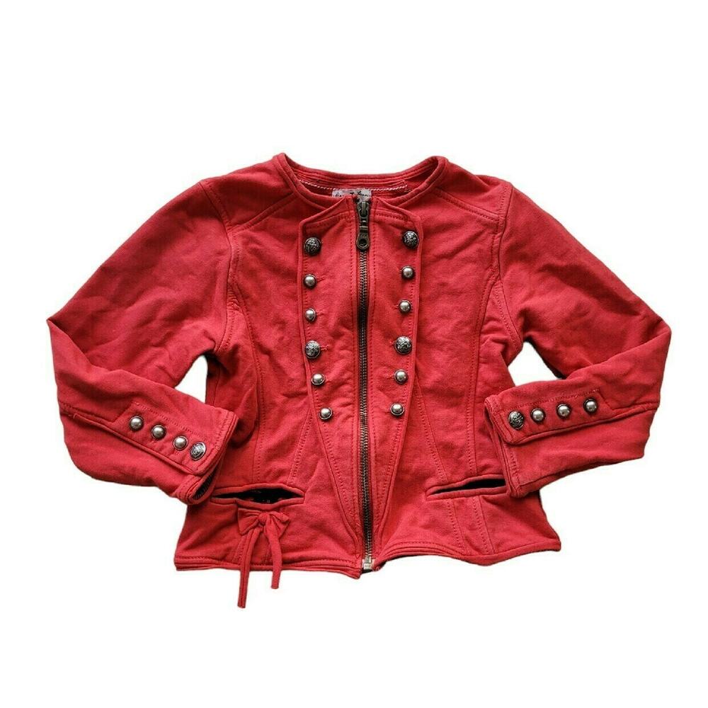 Eliane Et Lena | Red Band Military Jacket | 4t